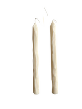 Load image into Gallery viewer, Hand Carved White Candlesticks Set