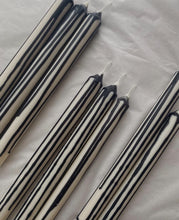 Load image into Gallery viewer, Charcoal Abstract Drip Candle Set