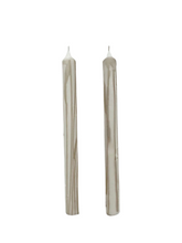 Load image into Gallery viewer, Taupe Abstract Drip Candle Set