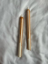 Load image into Gallery viewer, Caramel Abstract Drip Candle Set