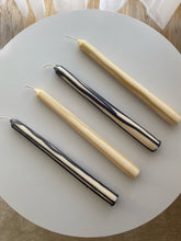 Load image into Gallery viewer, Charcoal Abstract Drip Candle Set
