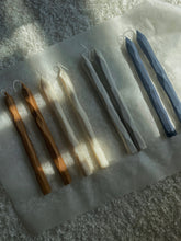 Load image into Gallery viewer, Hand Carved White Candlesticks Set