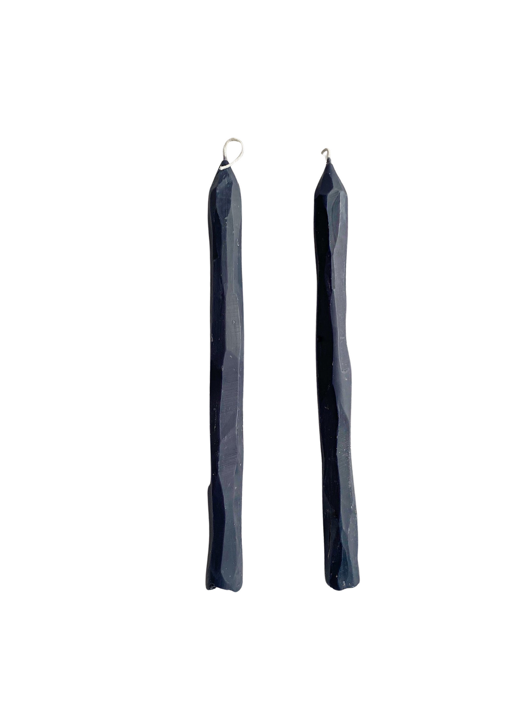 Hand Carved Charcoal Candlesticks Set