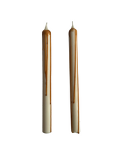 Load image into Gallery viewer, Caramel Abstract Drip Candle Set
