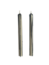 Load image into Gallery viewer, Charcoal Abstract Drip Candle Set
